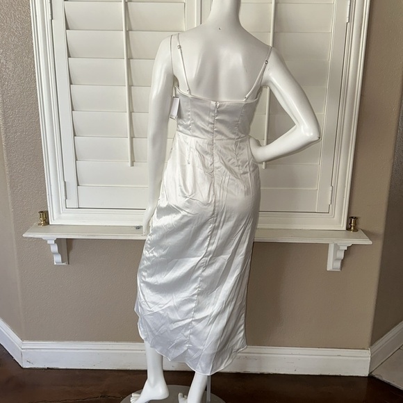 DB STUDIO hand-pleated spaghetti strap charmeuse slip dress - Picture 10 of 15